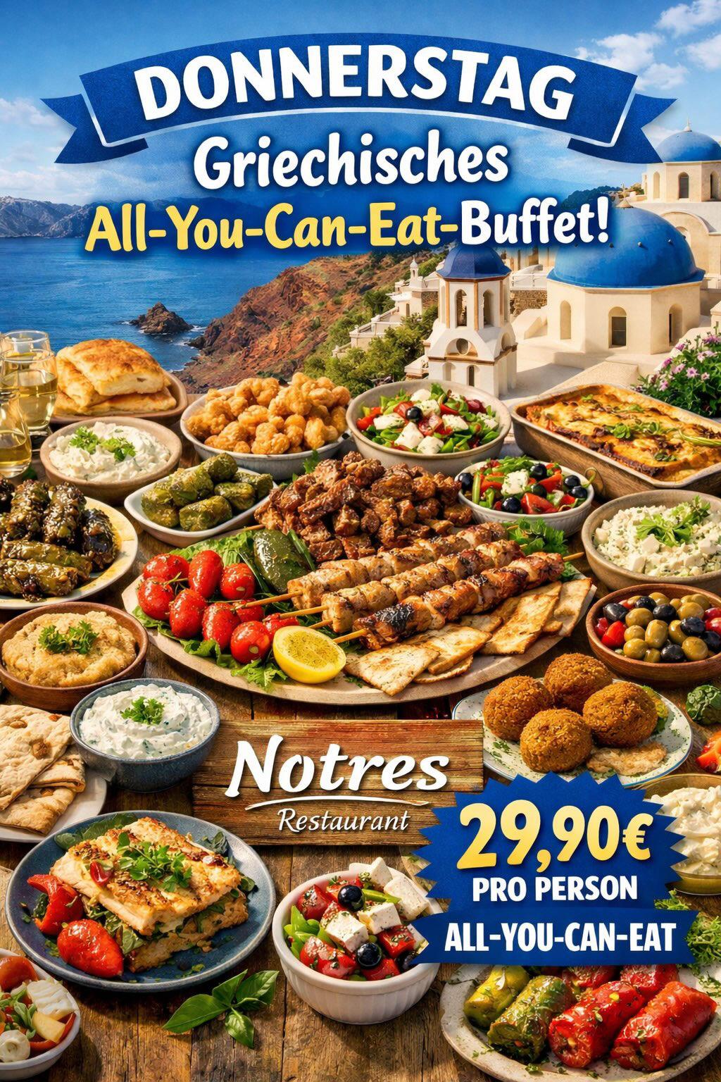 Griechisches All You Can Eat Buffet